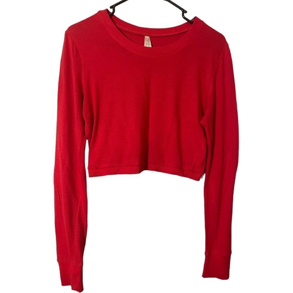Col Story Crop Top Long Sleeve Sweater. L (Junior)